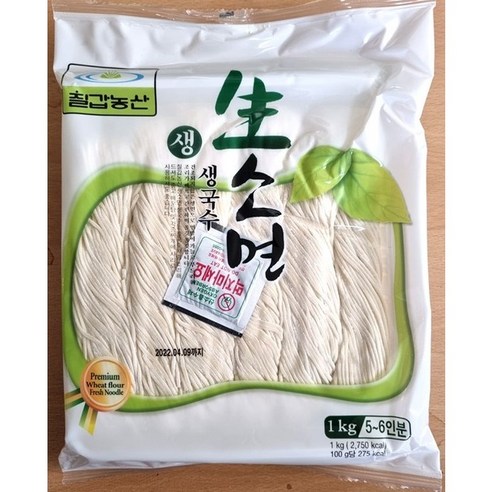 칠갑농산 칠갑생소면, 4개, 1kg