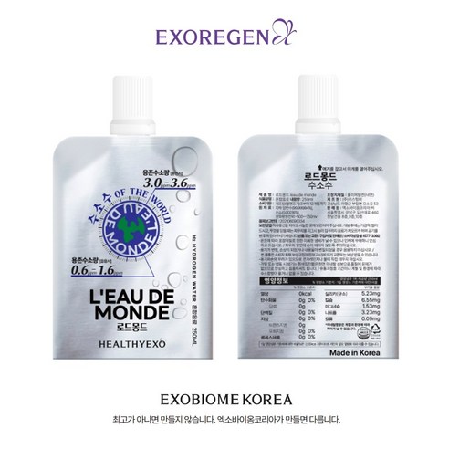 국내최대 수소용존 로드몽드 수소수 4주 피로회복 피부미용 혈압관리 활성산소제거 항산화 기능수, 84개, 250ml