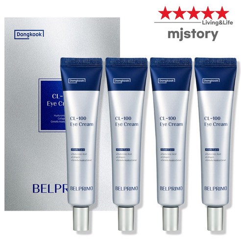 동국 벨프리모 아이크림 CL-100 히알루론산 병풀추출물, 40ml, 4개
