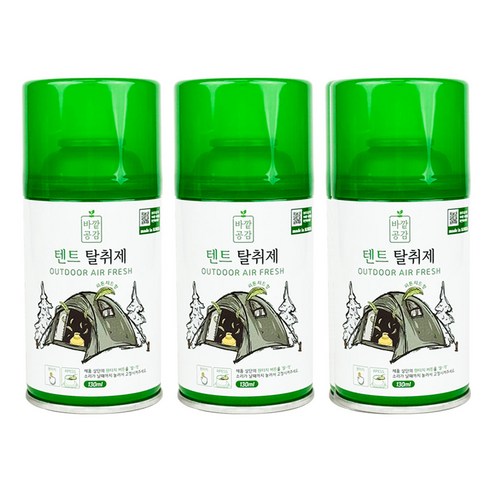 [다양다방]바깥공감 원터치 텐트 차량 살균 탈취캔 피톤치드향, 1개, 130ml