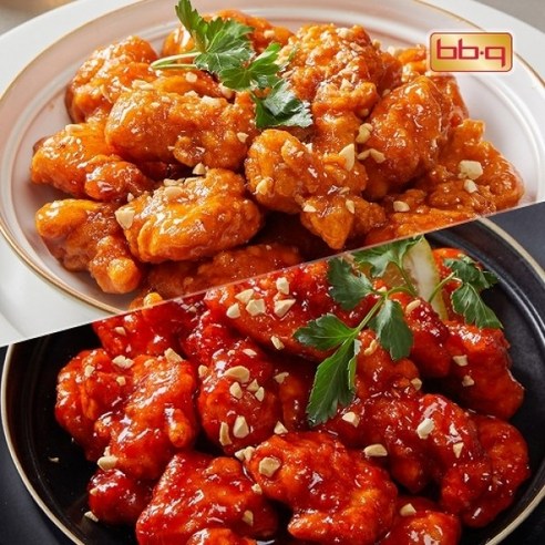 비비큐 [BBQ] 바로 치킨 강정 4팩 (순한맛2+매운맛2), 4개, 250g