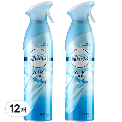 페브리즈 에어 공기탈취제 맑은하늘바람, 275g, 6개