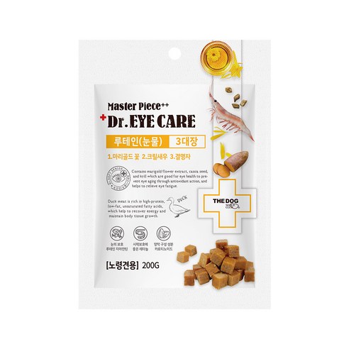 더독 명작 닥터 영양제 노령견용 200g, 초록입홍합, 1개, 뼈/관절 강화