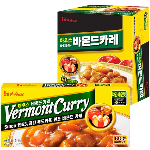 하우스 바몬드카레 약간매운맛 230g, 3개