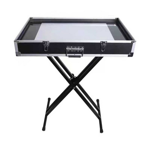 샌드아트 LED 스크린 모래 박스 전문가 라이트 탁상형, 덮개가 없는 대형 (조명 8종)