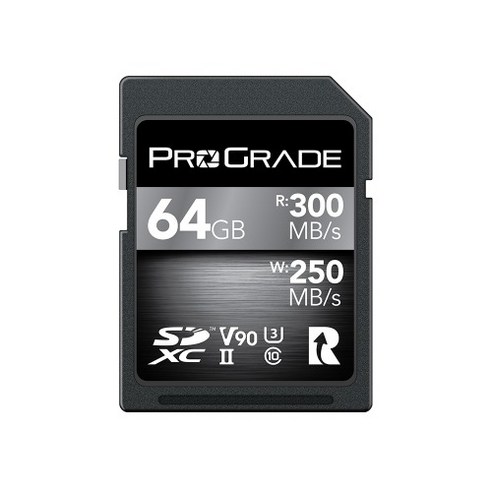 프로그레이드 64GB SDXC 메모리카드 UHS-II V90 300R