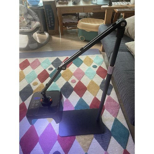 관리가 편해지는 네일샵 패디젤램프 페디용 이동식 관절 자바라 젤램프 (집게형/스텐드형), 마그네틱+클립형브래킷/블랙, 1개