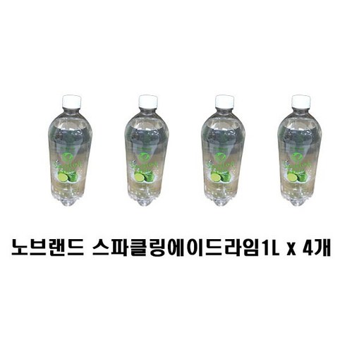노브랜드 스파클링 라임 탄산 음료, 3개, 1L