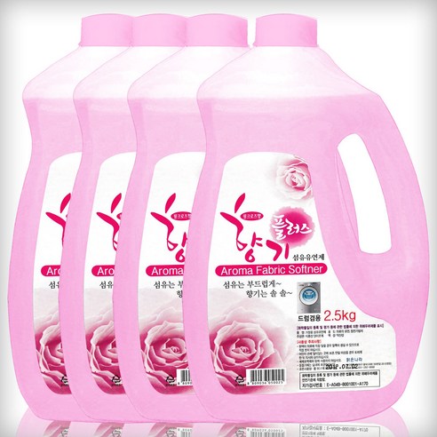 맑은나라 섬유유연제 향기플러스 2.5kgX4개 가성비최강 세탁세제, 4개, 2.5kg