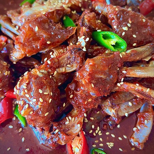 제주산 황게 손질 수제 황게장 간장게장 양념게장 1kg, 3개