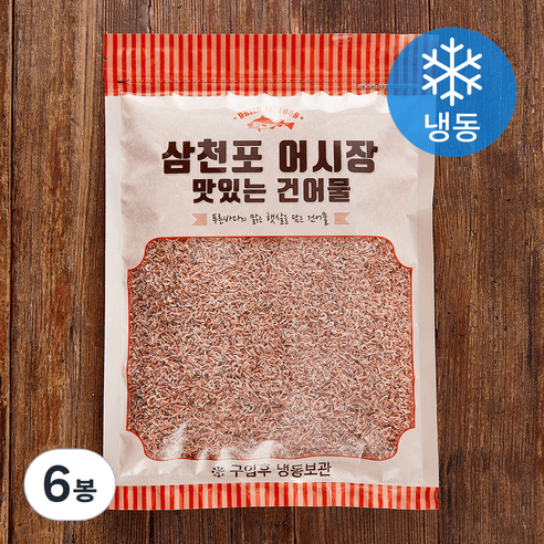조혜정의멸치연구소 밥새우 멸치 (냉동), 6봉, 180g
