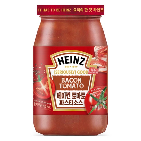 하인즈 베이컨 토마토 파스타 소스, 350g, 2개