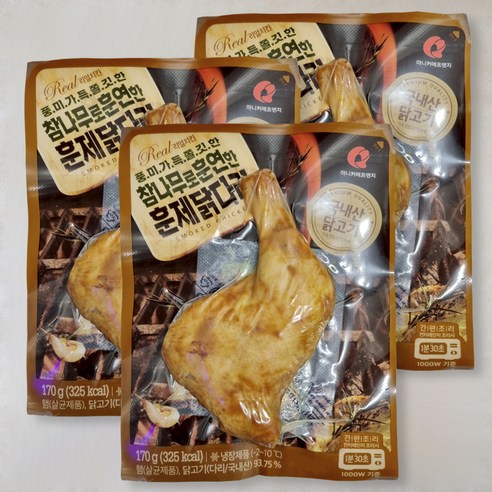 마니커에프앤지 참나무로 훈연한 훈제닭다리, 170g, 9개