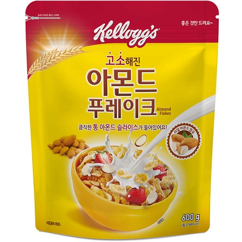 켈로그 아몬드 푸레이크, 600g, 1개