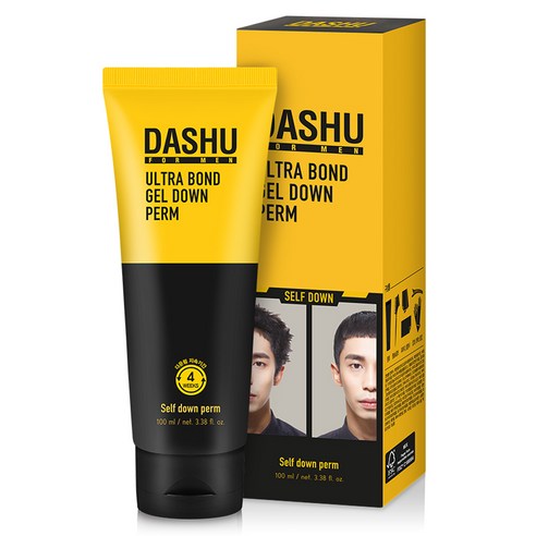다슈 포 맨 울트라 본드 젤 다운펌 100ml + 브러쉬콤브 + 집게 + 장갑 + 펌지, 120ml, 1개