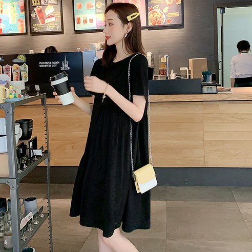 살림앤 임산부 루즈핏 원피스 캉캉 스커트