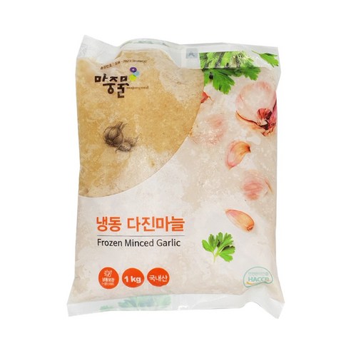 웰루츠 국내산 냉동 다진마늘 1kg 2kg 5kg, 국산 냉동 다진마늘_5kg, 1개