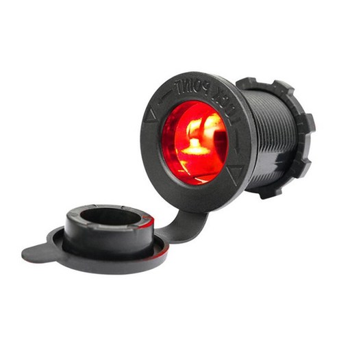 소켓 매립형시가소켓 방우 겸용 시가 매립형 12V 24V gyd*95568Il, 시가잭포트, 1개