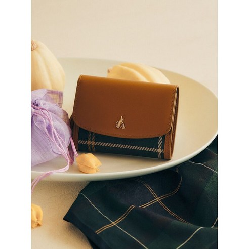 빈폴 ACCESSORY 빈폴헤릿 중지갑 - 네이비