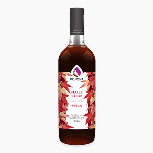 포모나 메이플시럽/단풍당시럽 1L, 1kg, 1개