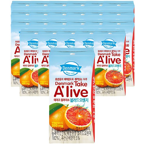 동원 덴마크 테이크 얼라이브 블러드오렌지, 120ml, 528개