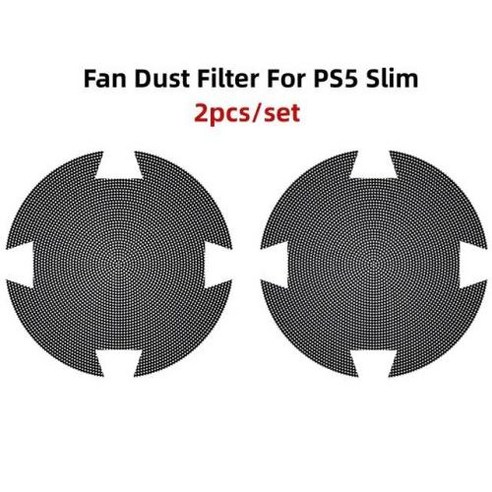통기성 방진 케이스 커버 PS5 5 슬림 콘솔 환기 먼지 필터 플레이스테이션 액세서리, 1.2Pcs