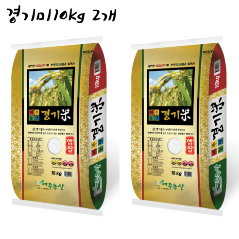 여주농산 경기미 쌀, 2개, 10kg