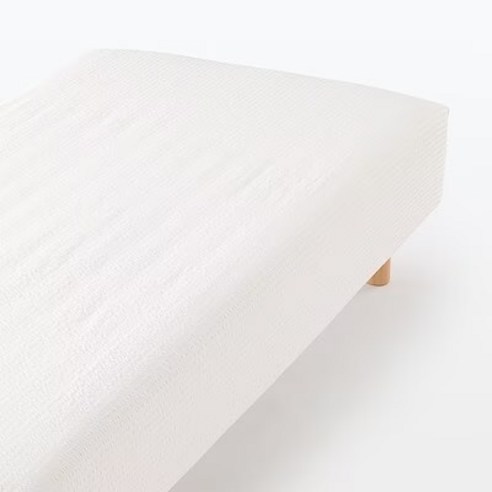 MUJI 무인양품 매트리스 커버 침대 매트리스용 D 오프화이트 면 서커
