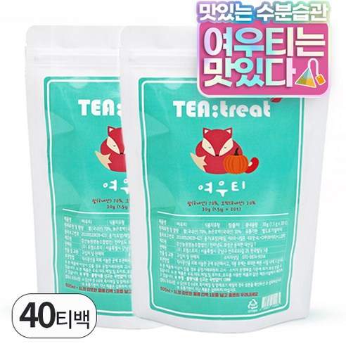 티트리트 여우티 팥호박차, 1.5g, 20개입, 1개