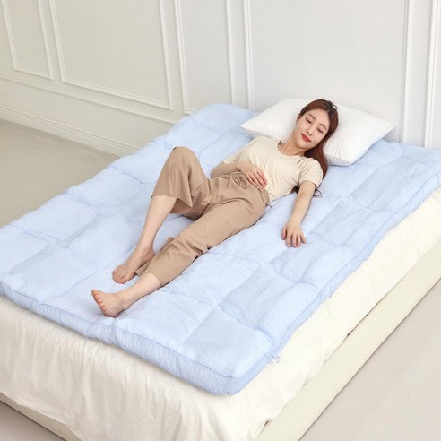여름 쿨링 냉감 매트 국산, 화이트