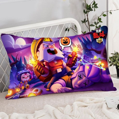 브롤스타즈 쿠션 베개 굿즈, Brawl Stars-14, M사이즈(베개커버+베개심) 40x60 cm