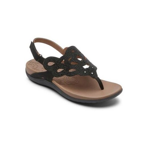 락포트 ROCKPORT 샌들 여성 릿지 EMBELLISHED 텅 THONG 버클 슬링백 신발 5897 1055108