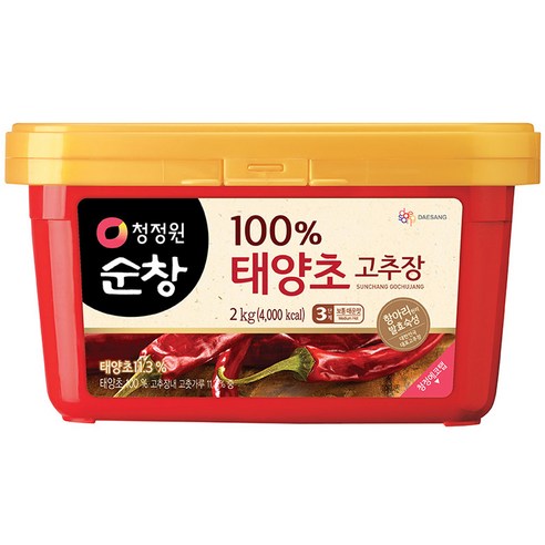 대상 청정원순창 햇살담은 태양초 고추장 사각, 500g, 8개