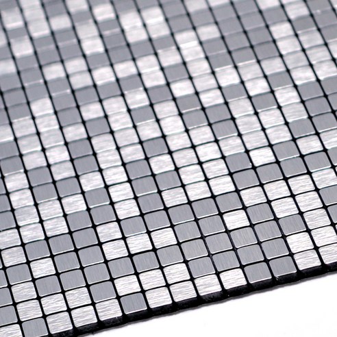 현대시트 점착식 알미늄 메탈타일 바둑사각 10mm HMT99307, 혼합 색상