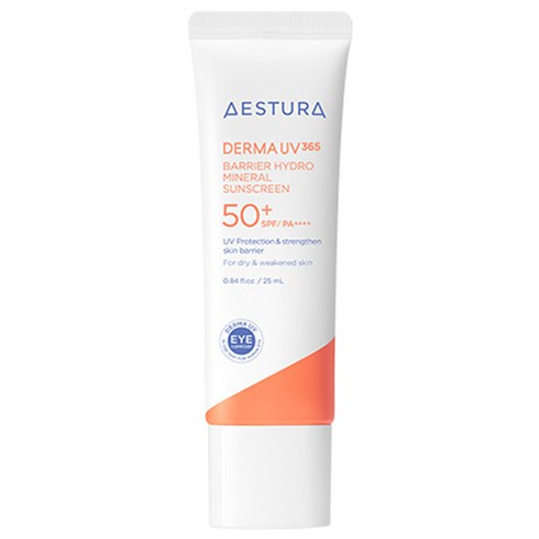 에스트라 더마UV365 장벽수분 무기자차 선크림 SPF50+ PA++++, 40ml, 3개
