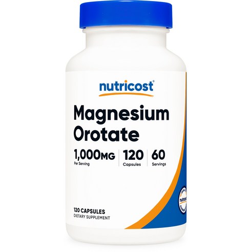 뉴트리코스트 마그네슘 오로테이트 1000mg 120캡슐 2병, 120정, 2개