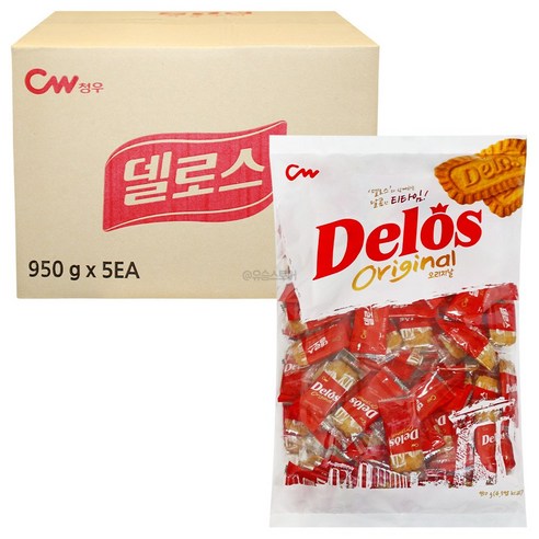 델로스 커피과자 오리지날 쿠키 간식 120개(개별포장), 120개
