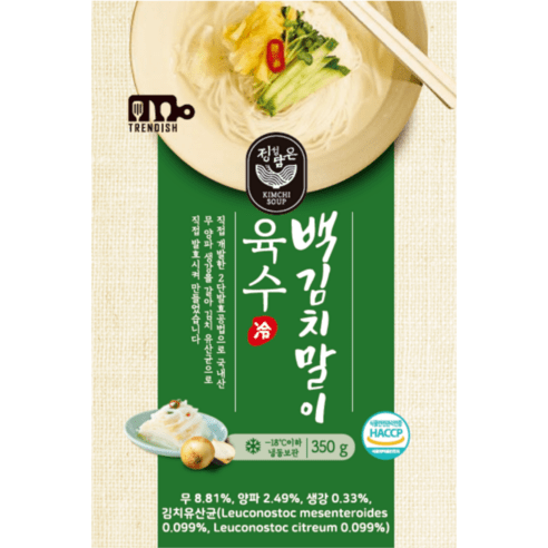 트렌디쉬 백김치말이육수 350g, 5개