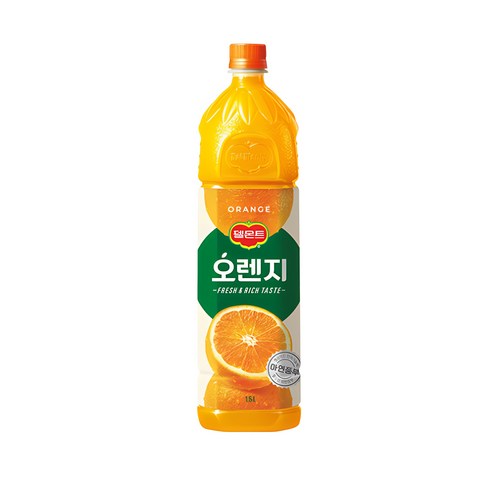 델몬트 오렌지100 주스, 400ml, 10개