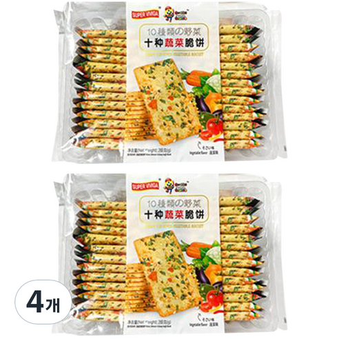 뉴트리365 크리스피 10가지 야채맛 비스킷, 288g, 2개