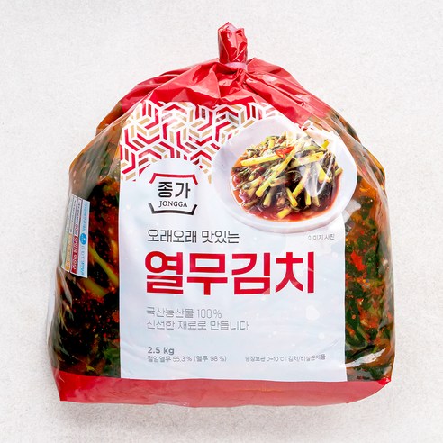 종가 오래오래 맛있는 열무김치, 1.5kg, 1개