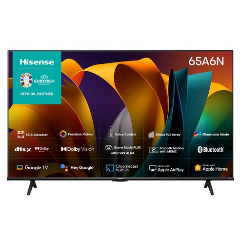 하이센스 4K 안드로이드S UHD TV, 165cm(65인치), 65A6N, 스탠드형, 방문설치