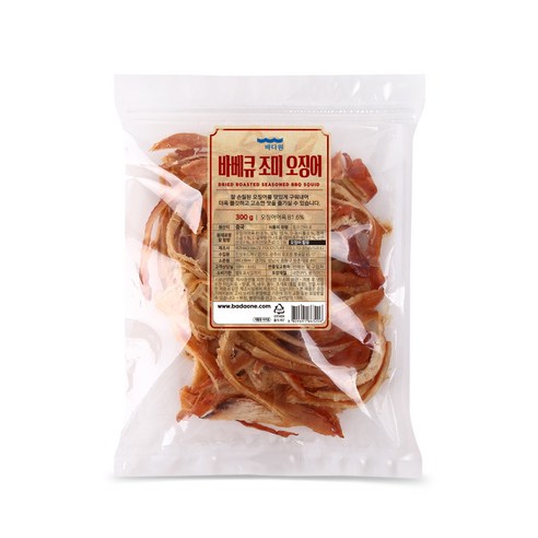 바다원 바베큐 오징어 오리지널, 300g, 2개