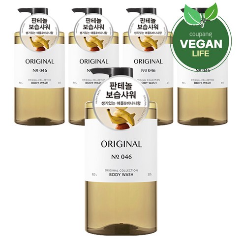 해피바스 오리지널컬렉션 바디워시 오리지널, 910g, 3개