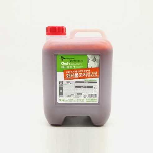 CJ 돼지 불고기 양념장 말통 10kg, 1개, 상세페이지 참조