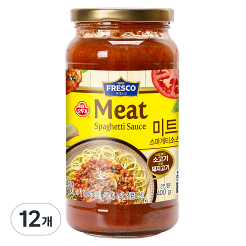 오뚜기 프레스코 미트 파스타 소스, 600g, 1개