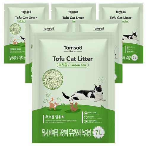 탐사 베이직 프리미엄 고양이 두부모래 7L, 라벤더향, 6개