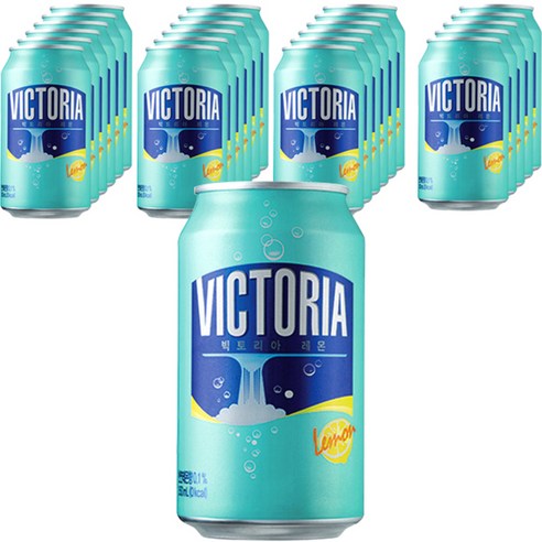 빅토리아 레몬 탄산음료 캔, 350ml, 24개