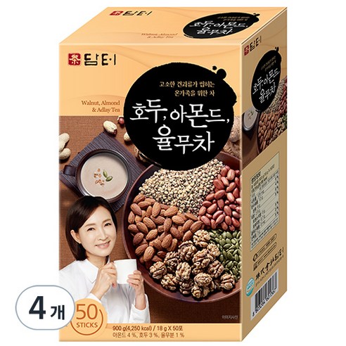 담터 호두 아몬드 율무차, 18g, 50개입, 1개