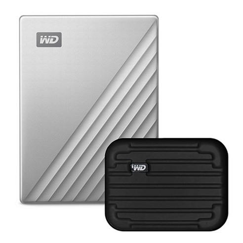 WD My Passport Ultra Type C 휴대용 외장하드 + 파우치, 5TB, 블루